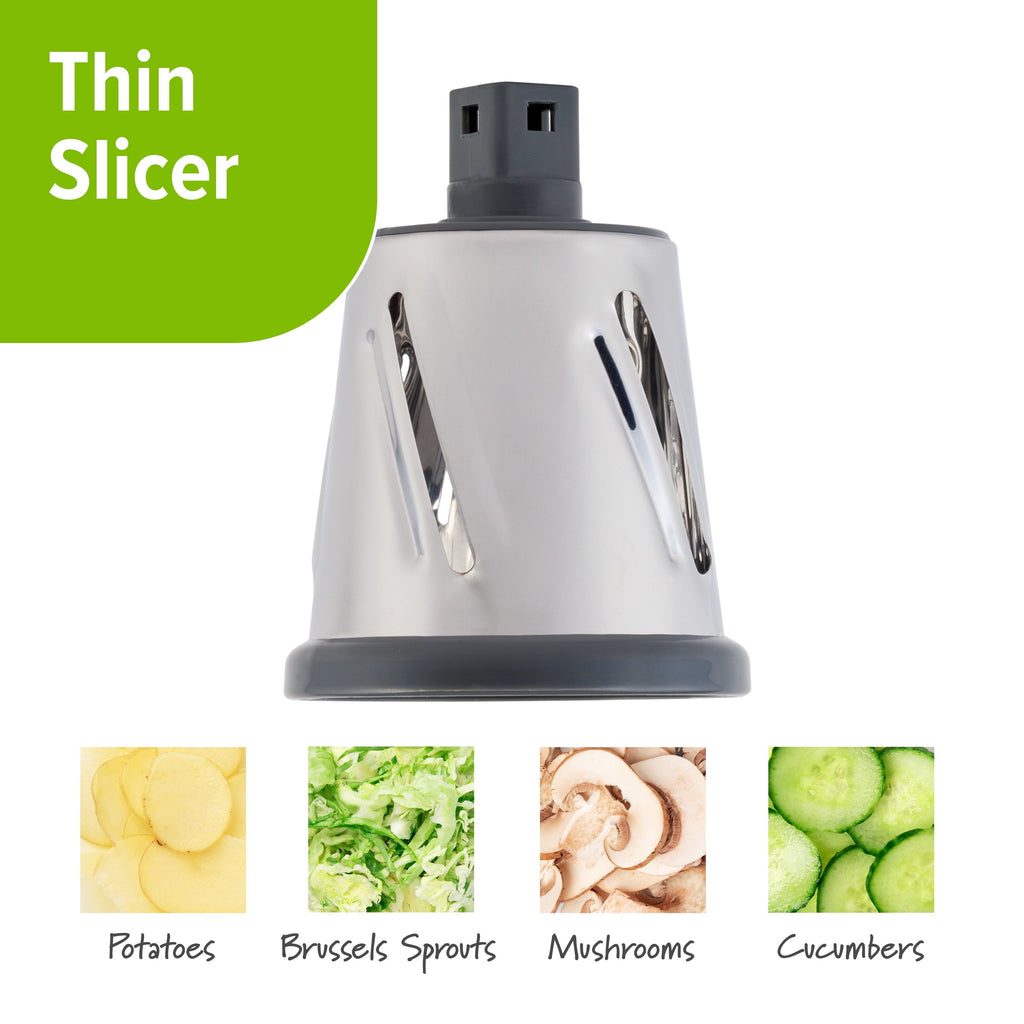 Premium Kitchen Manual Rotary Grater & Slicer - Multi-Functional Manual Food Chopper & Slicer Detail