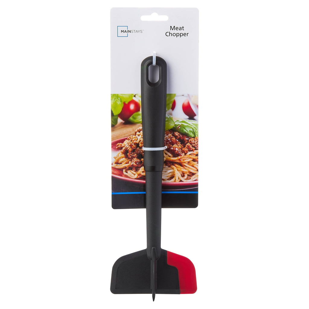 Time-Saving Silicone Meat Masher and Chopper, Black - Premium Stainless Steel Garlic Presser & Peeler Detail