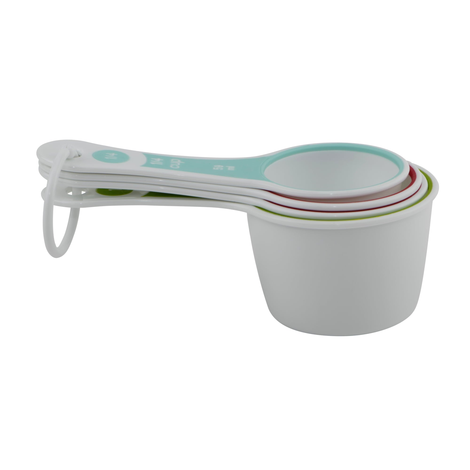 Premium Kitchen (3 pack) 4-Piece Measuring Cups Set, Multicolor - Premium Stainless Steel Garlic Presser & Peeler Detail