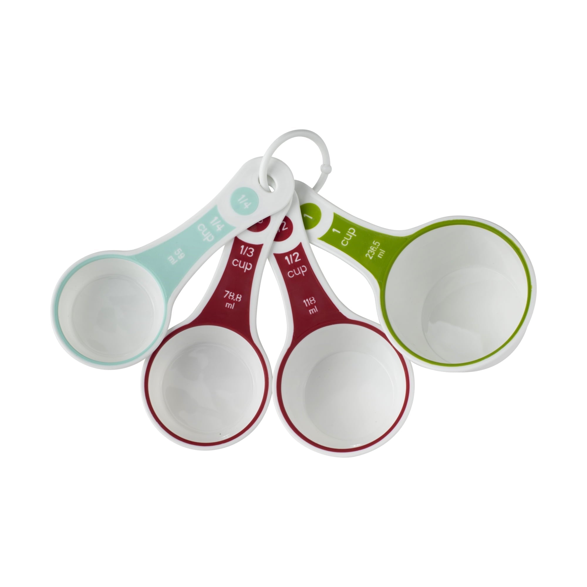 Premium Kitchen (3 pack) 4-Piece Measuring Cups Set, Multicolor - Premium Stainless Steel Garlic Presser & Peeler Detail