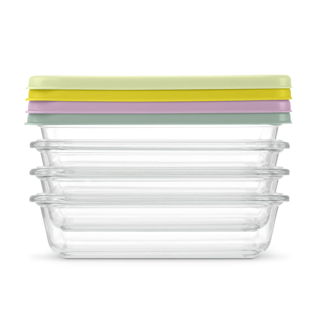 Whimsical Doughnut Everyday 4.5 Cup Glass Meal Prep Set - Deliciously Soft Cupcake Sensory Glob Detail