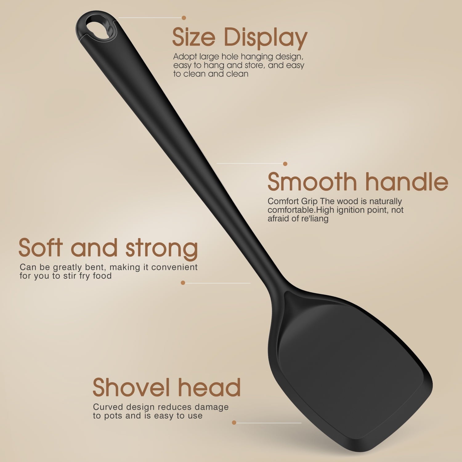 Ergonomic Cooking Silicone Kitchen Utensils Set, 600°F Heat Resistant Silicone Cooking Utensils, Spatula, Spoon, Whisk, Tongs, Kitchen ... - Durable Turner & Ladle Utensil Set for Home Chefs Detail