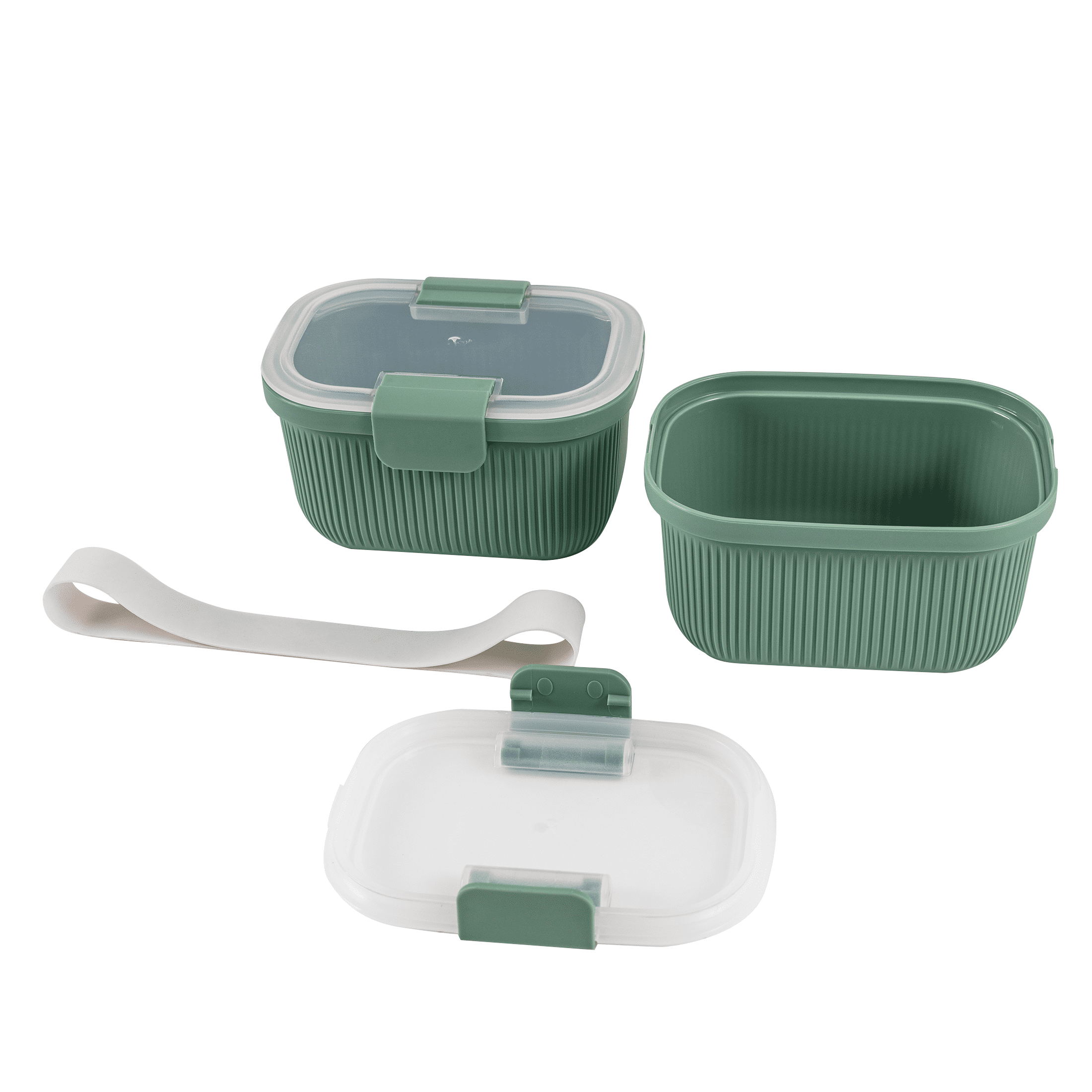 Deliciously Squishy Food Storage Snack Container, Plastic, Rectangle, Green, 19oz Capacity, Best Used for On-the-Go Snacks and Small Port... - Deliciously Soft Cupcake Sensory Glob Detail