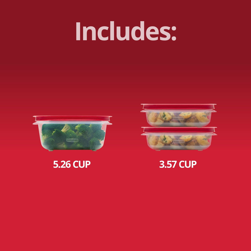 Deliciously Squishy 3.57-Cup (2) and 5.26-Cup EasyStore Rectangle Containers, 3 Pack, Food Storage Containers, Food Storage Containers wi... - Deliciously Soft Cupcake Sensory Glob Detail