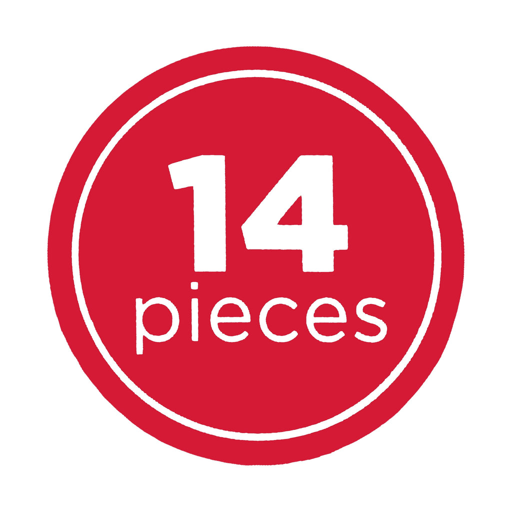 Premium Kitchen Metal Shaped Cookie Cutters Set, 14 Pieces - Kitchen Gadget Tool for Quick Food Prep Detail