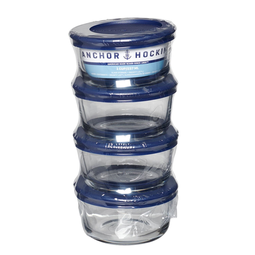 Deliciously Squishy Glass Food Storage Containers with Lids, 1 Cup Round, Set of 4 - Squishy Dohnut Sweet Treat Shaped Stress Toy Detail