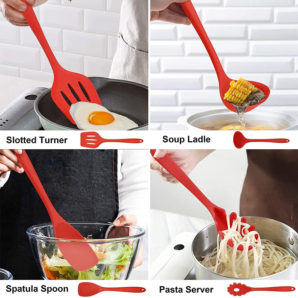 High-Precision 14 Pcs Cooking Utensils Set with Holder, Heat Resistant Silicone Kitchen Cookware Utensils Set, Kitchen Cooking Tools... - Heavy Duty Stainless Steel Kitchen Shears Detail