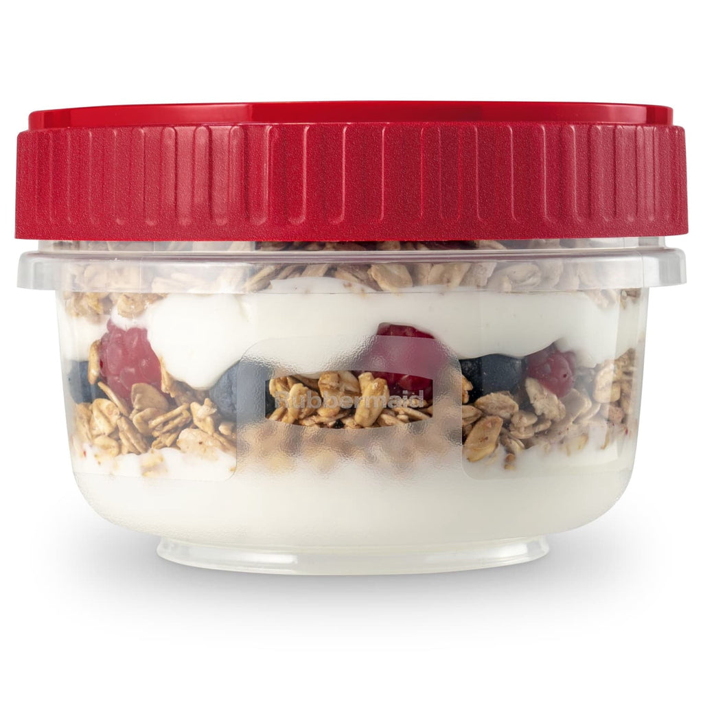 Deliciously Squishy (3 pack) & Seal 1.6-Cup Food Storage Containers, Ruby Red, 3 pack - Deliciously Soft Cupcake Sensory Glob Detail