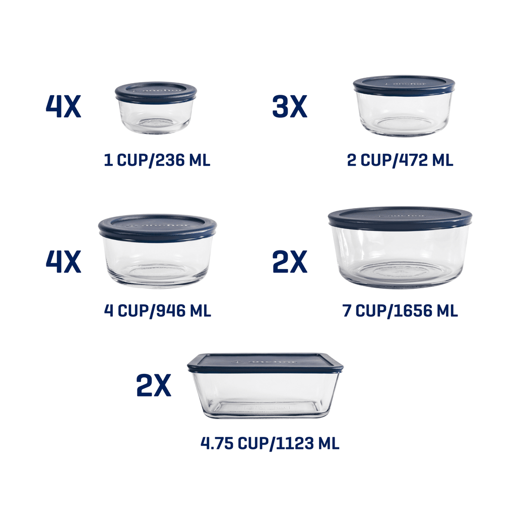 Whimsical Doughnut Glass Food Storage Containers with SnugFit Lids, 30 Piece Set - Squishy Dohnut Sweet Treat Shaped Stress Toy Detail
