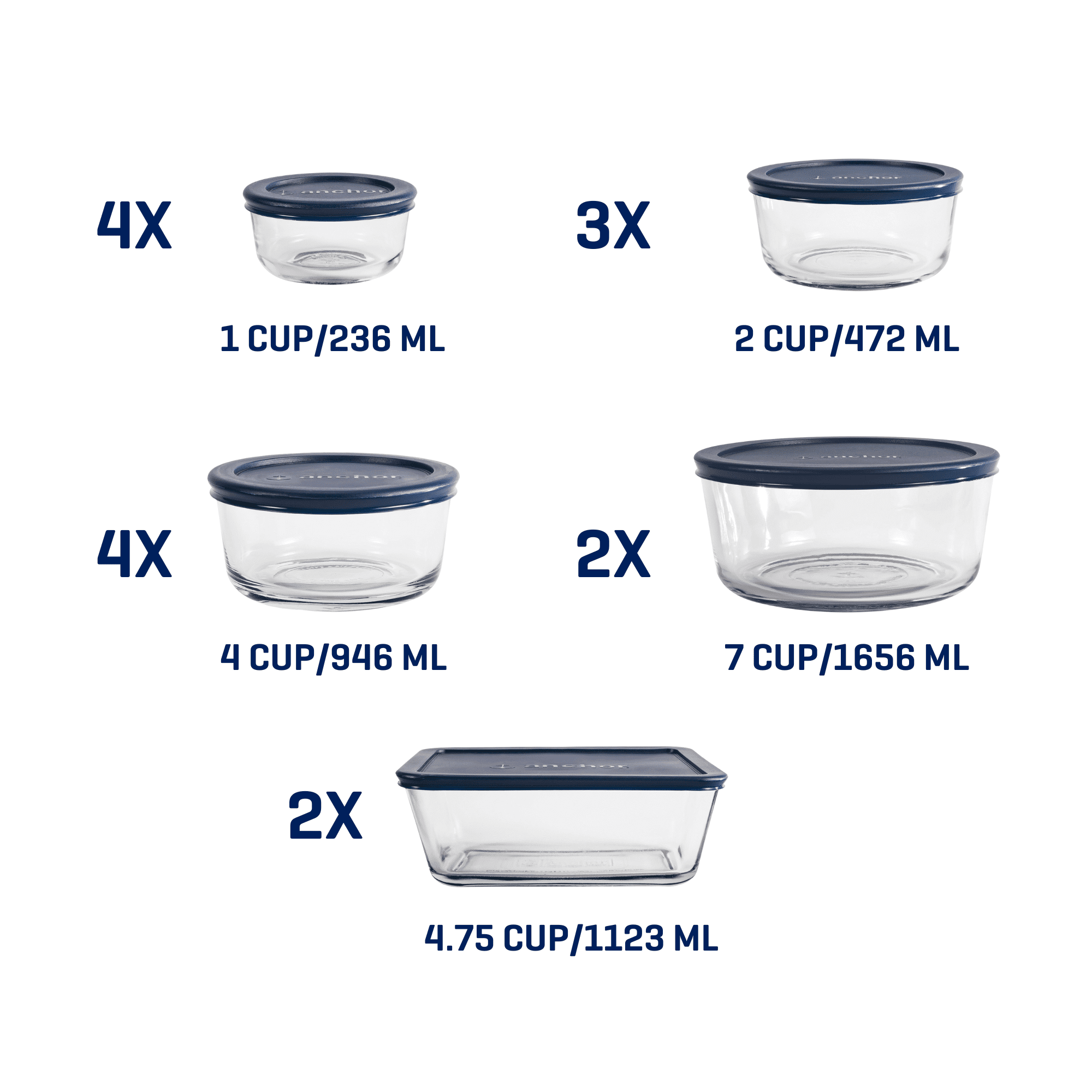 Whimsical Doughnut Glass Food Storage Containers with SnugFit Lids, 30 Piece Set - Squishy Dohnut Sweet Treat Shaped Stress Toy Detail