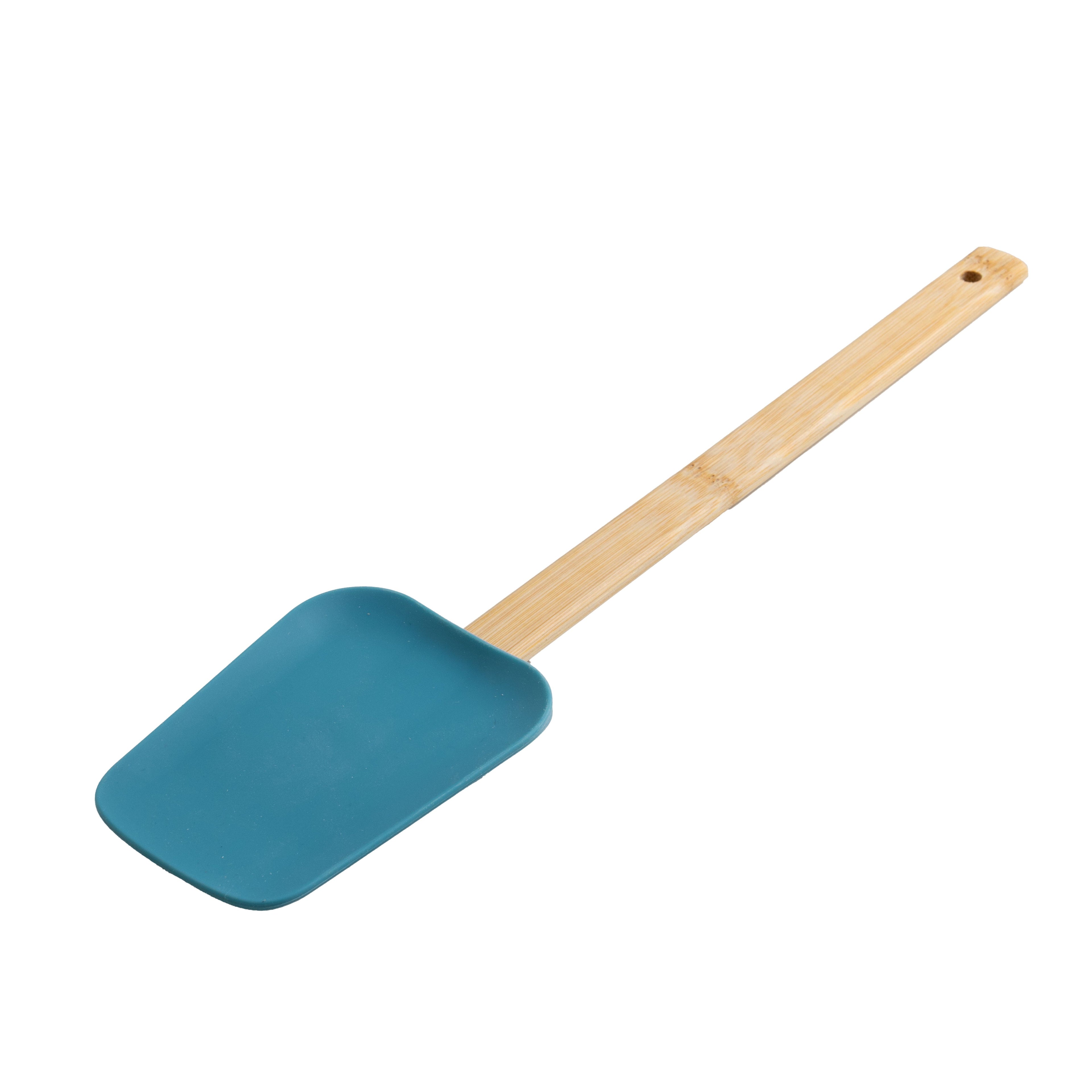 Non-Stick Safe 9-Piece Bamboo Gadgets Kitchen and Cooking Utensil Sets, Blue - Durable Turner & Ladle Utensil Set for Home Chefs Detail