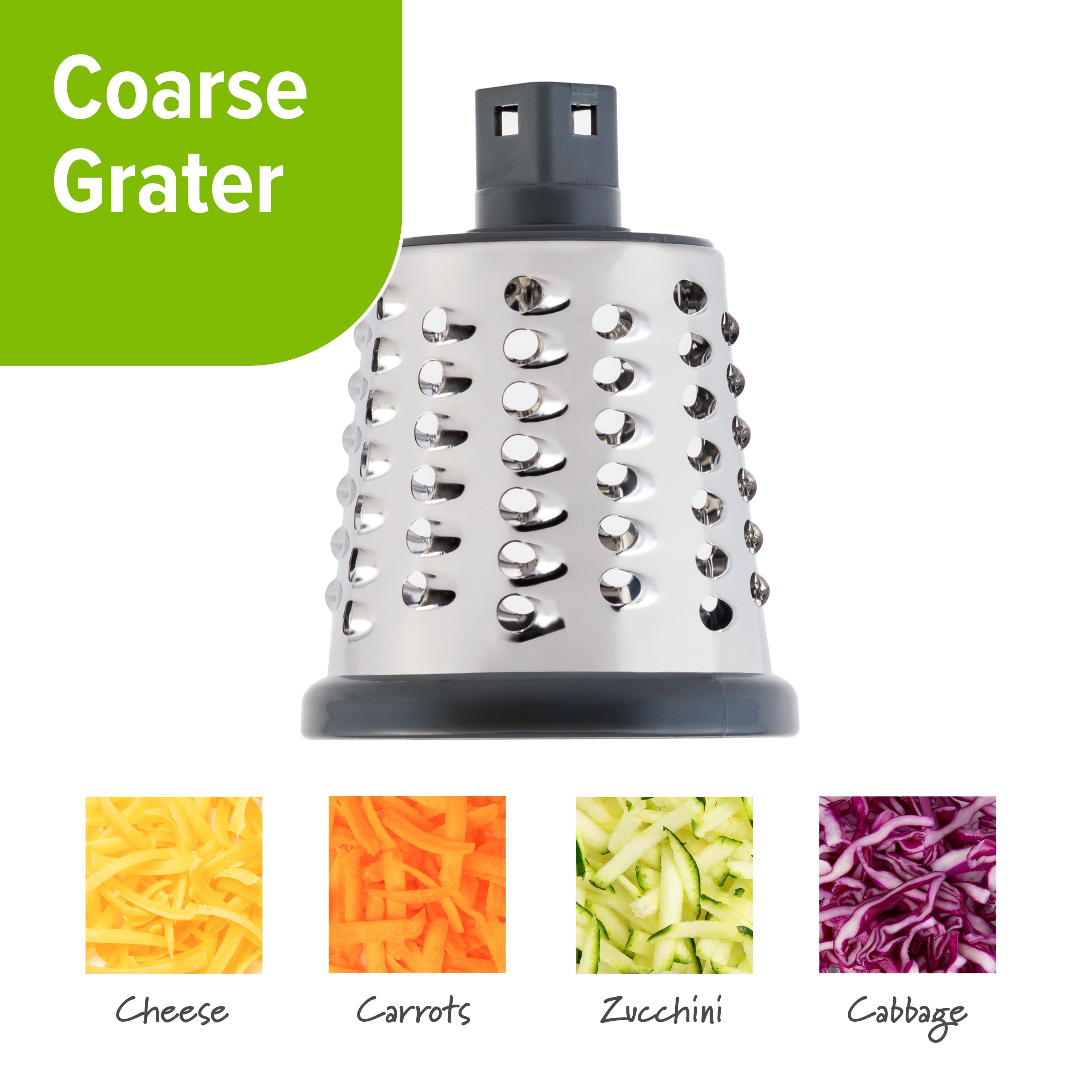 Premium Kitchen Manual Rotary Grater & Slicer - Multi-Functional Manual Food Chopper & Slicer Detail