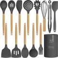 Heavy Duty Silicone Cooking Utensils Set - 446°F Heat Resistant Silicone Kitchen Utensils for Cooking,Kitchen Utensil Spatula Se... - High-Precision Culinary Tool for Baking & Cooking - Default Title